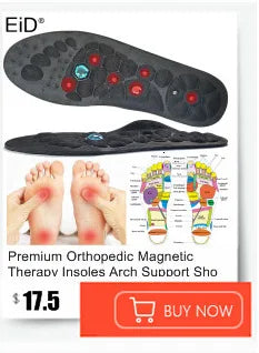 EiD New Arch Support 25mm Orthotic insole Black Leather orthotics Insoles for Flat Foot O/X Leg Corrected Shoe Sole insert pads