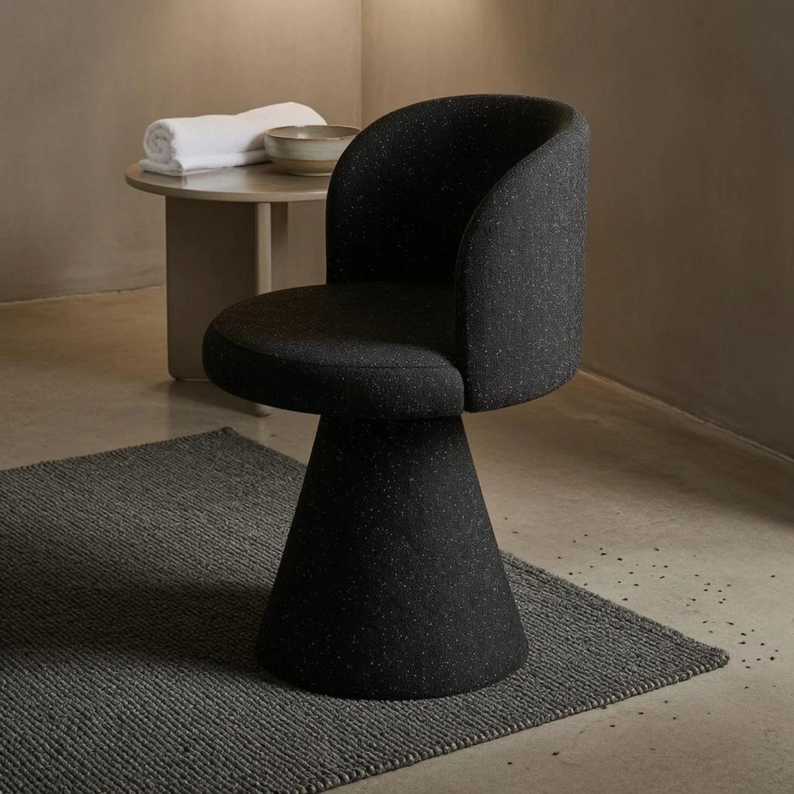 Fauteuil pivotant Cadre en bois Meuble d'appoint