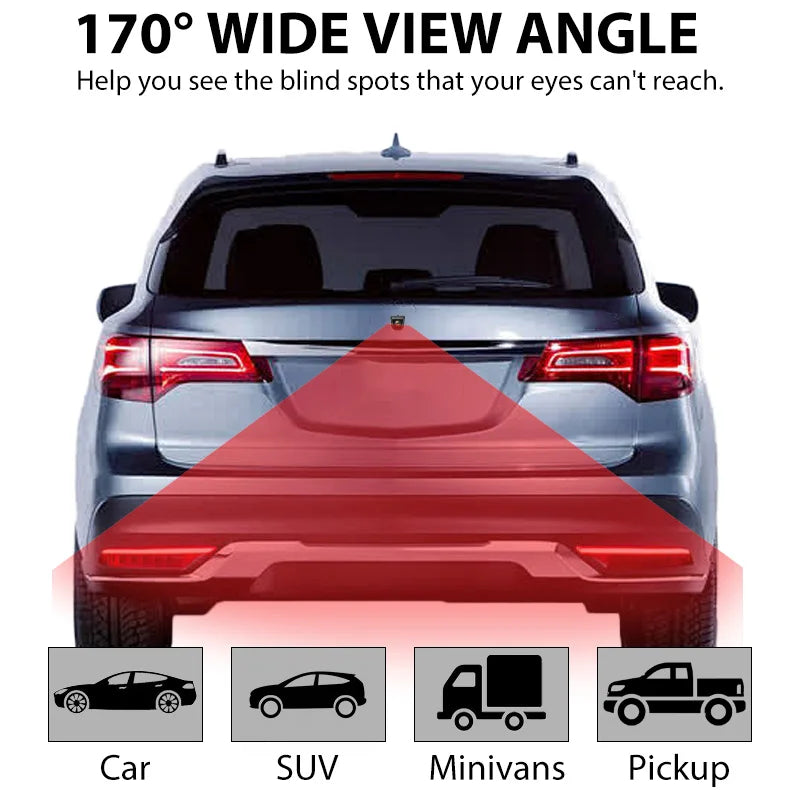 Universal AHD CVBS 170° Fisheye Car Rearview Camera, HD Night Vision Waterproof Reverse Backup Lens with Korean-Style Screw
