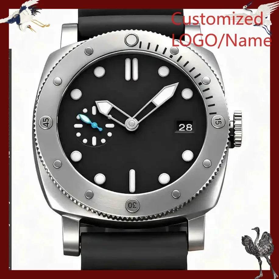 A186. Store Customized Watches 46mm men's watch, made of 904L steel, automatic movement