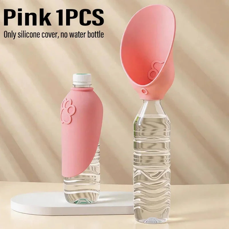 Universal Dog Cat Drinking Bowl Outdoor Feeding Water Portable Drinking Cup Pet Foldable Water Dispenser Interchangeable Bottle