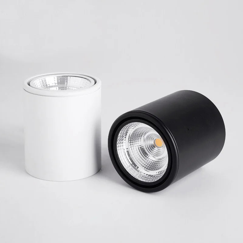 Plafonnier LED rotatif de haute qualité, encastré, COB, 25W/20W/15W/12W/10W/7W, CA 110V/220V, spot réglable