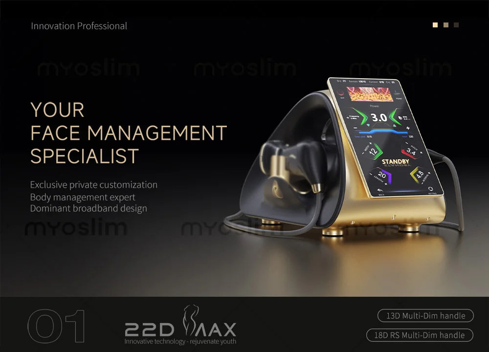 Professional 22D MAX 2 in 1 Portable Facial Lifting, Firming, Anti-Aging Beauty Device, 3D Sculpting Machine