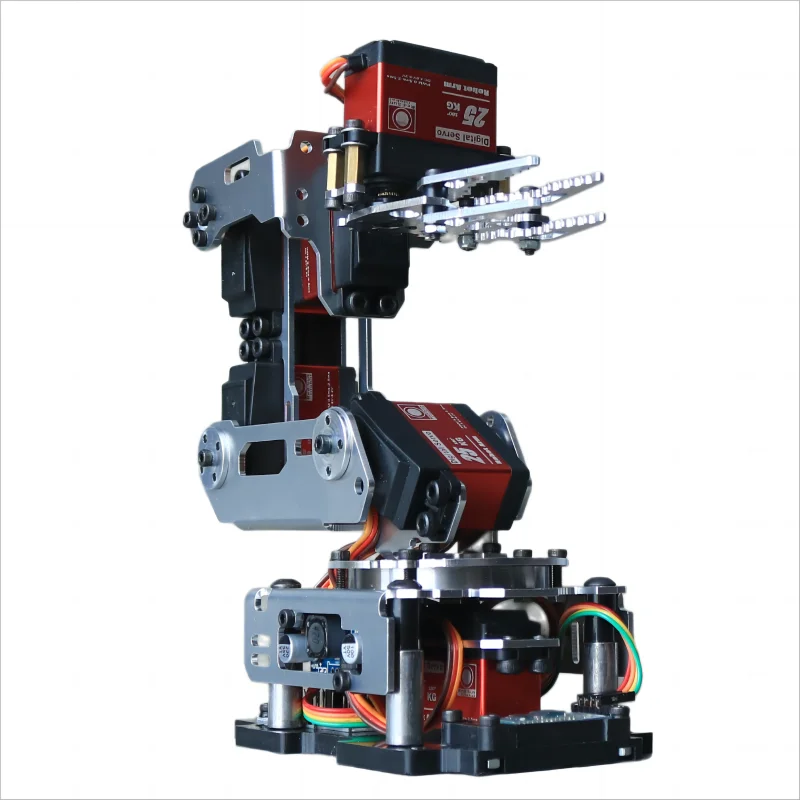 APP Control 6 Dof Metal Mechanical Arm Aluminum Alloy Bracket High Quality Robot Arm for Arduino Robot DIY Kit Programmable Arm