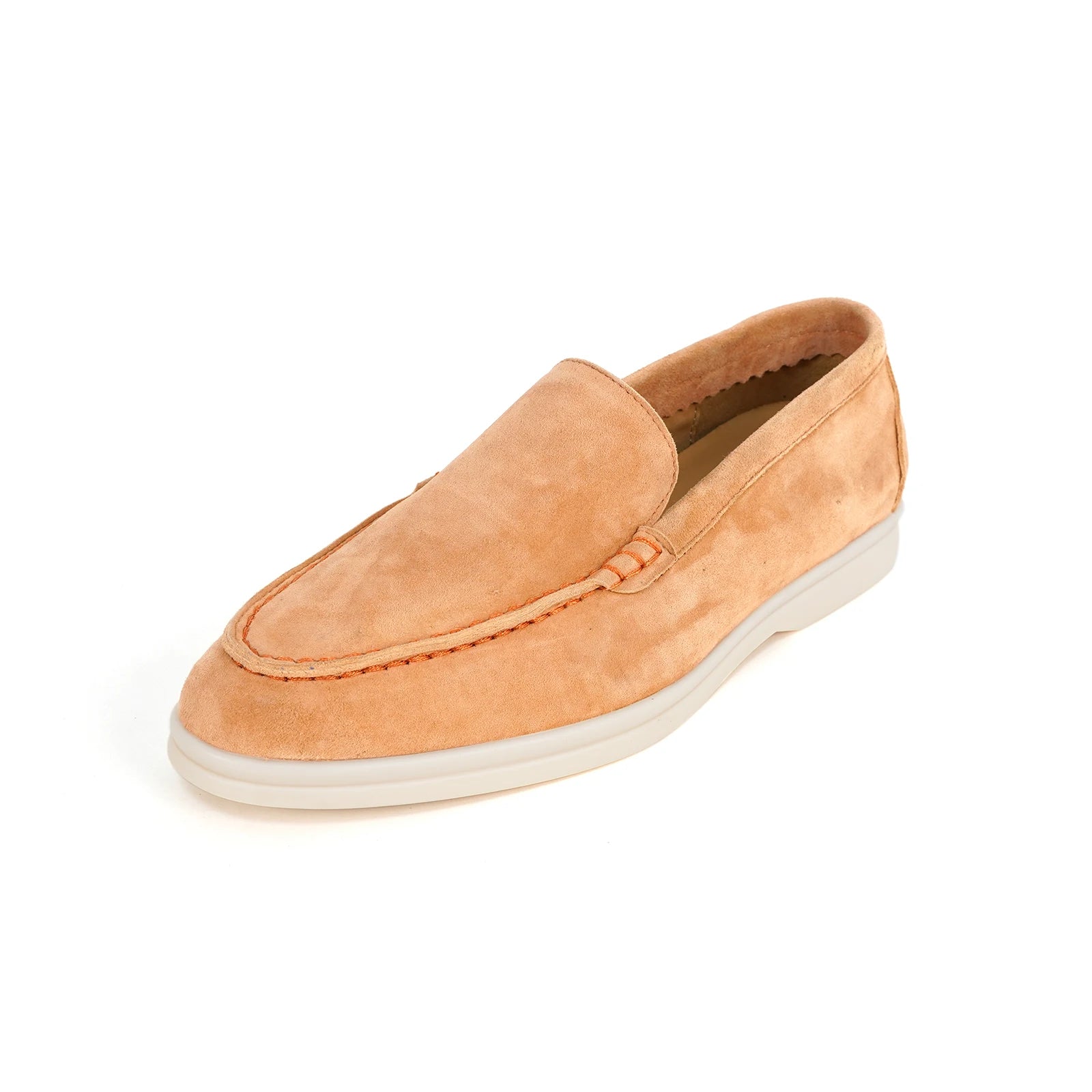 Spring and Autumn Hot Women's Le Fu Shoes Classic Round Head Shallow Mouth Genuine Leather Women's Shoes Retro Daily Shoes