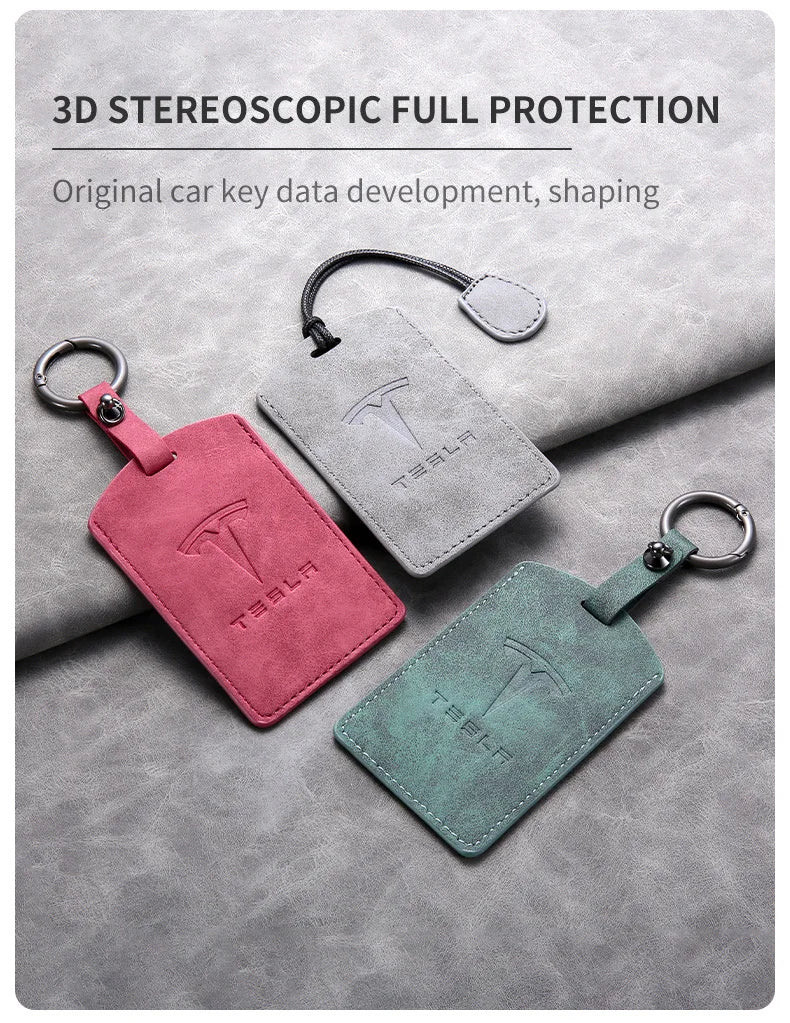 Car Smart Remote Key Card Cover Case Key Bag Shell Holder Protection For Tesla Model 3 Model Y 2020 Keychain Styling Accessories