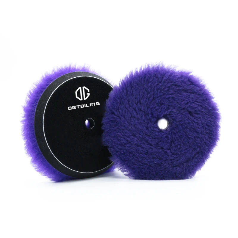 DETAILING Car Polishing Pad Wool Buffing Pads Waxing Polishing Disc Cleaning Scratch Removal Tool 3/5/6 Inch Self-Adhesive
