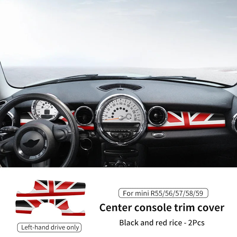 Car Dashboard Decal Leather Sticker For Mini Cooper R56 R55 R54 R57 R58 R59 Car Accessories Styling Only Left handdrive