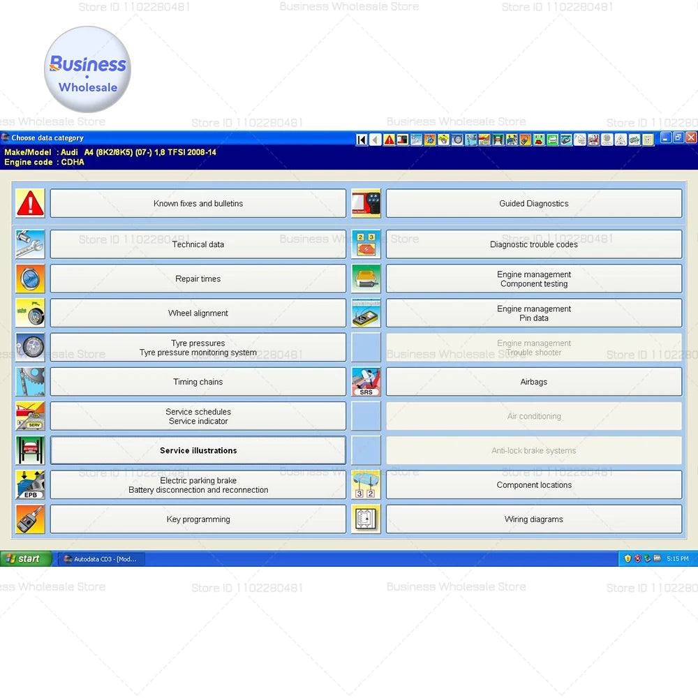 Diagnostic Tools Software 2024 Hot Sale Auto Data 3.45 Data Atris Stakis 2018.01V Multi-Languages CD USB car