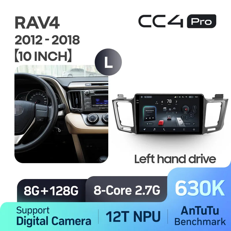 TEYES CC4 PRO For Toyota RAV4 4 XA40 5 XA50 2012 - 2018 CarPlay Android Auto 2DIN Autoradio Radio Multimedia Stereo