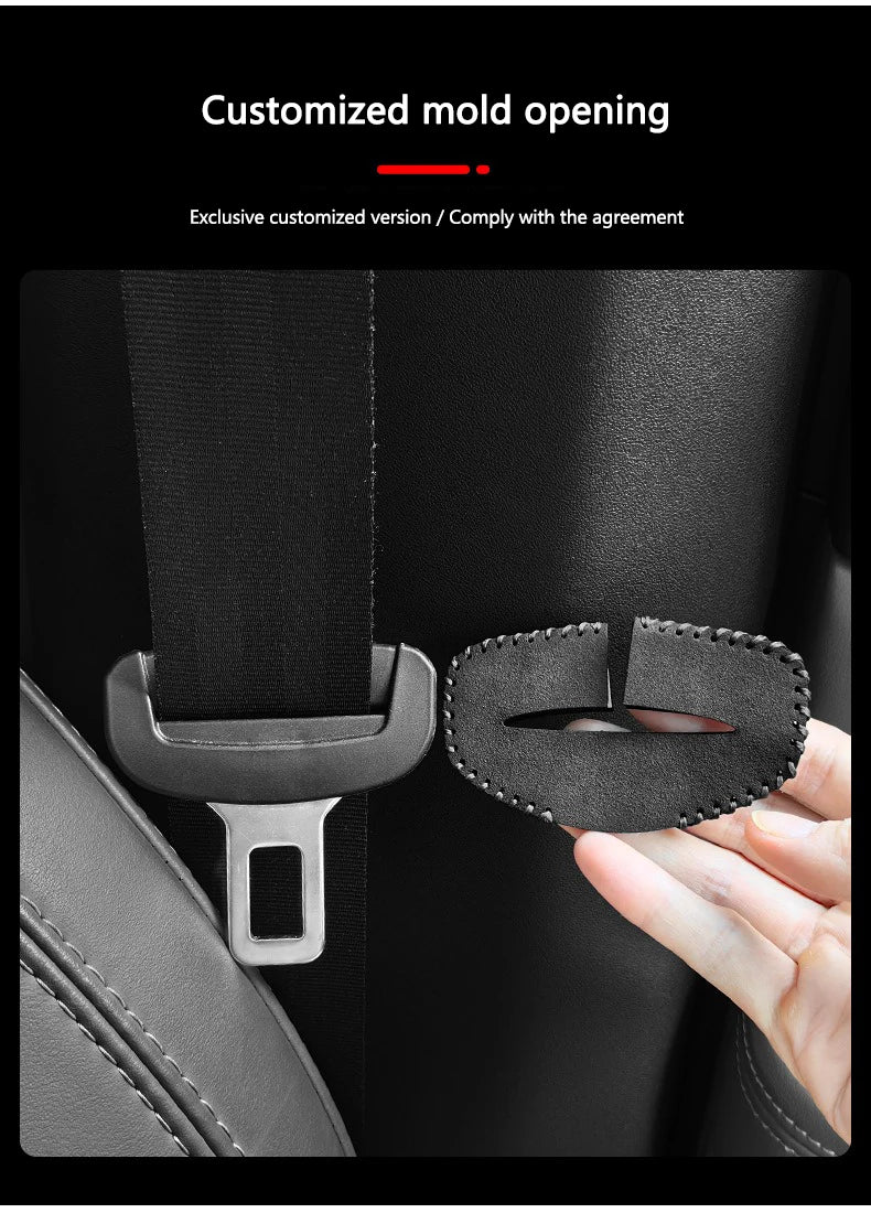 2pcs Car Seat Belt Cover Clip Anti-scratch Buckle Protective Cover For BMW X3 X5 M5 M3 E46 E90 E60 F10 E39 F30 E36 G30 E87 E70