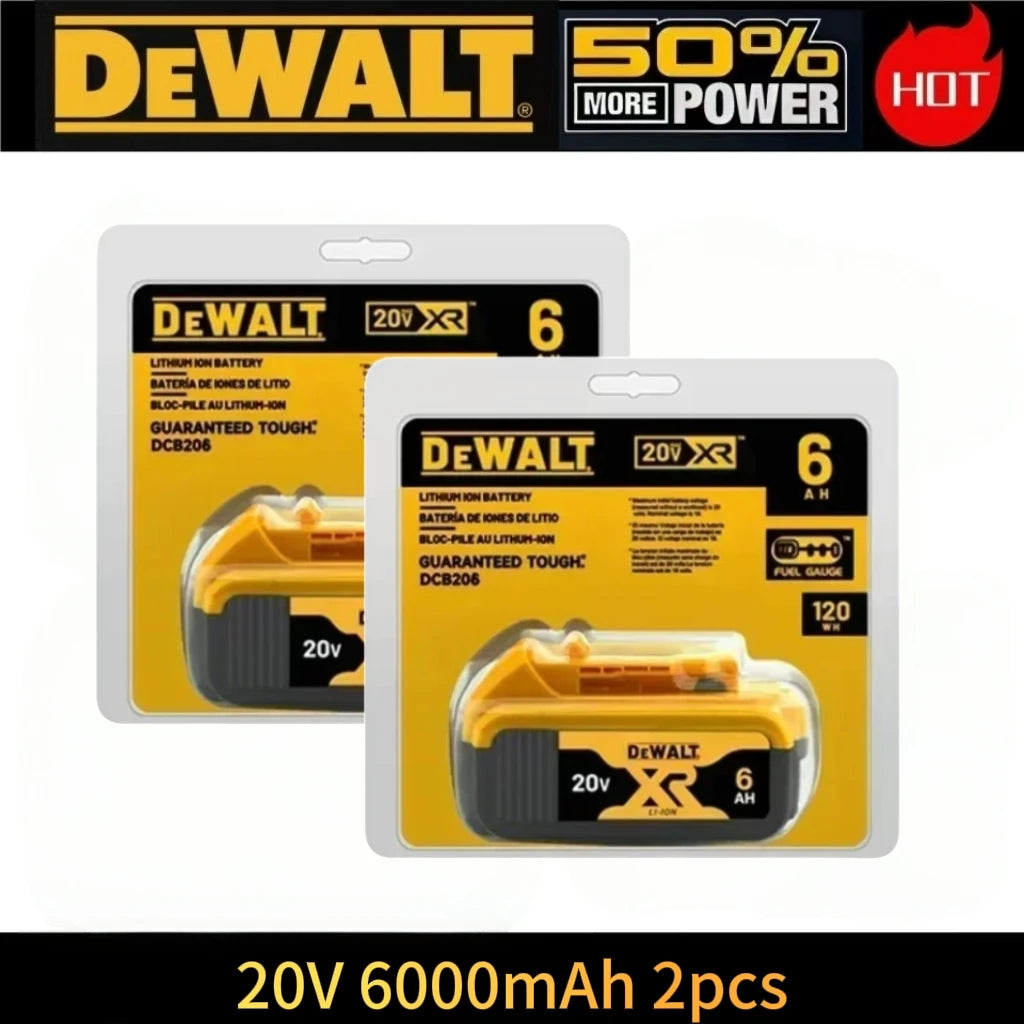 Batterie Dewalt 20V d'origine, 5AH 6AH Batterie Dewalt, Outils Électriques DeWalt Série DCF DCD DCG DCS DWE Livraison Aérienne Gratuite
