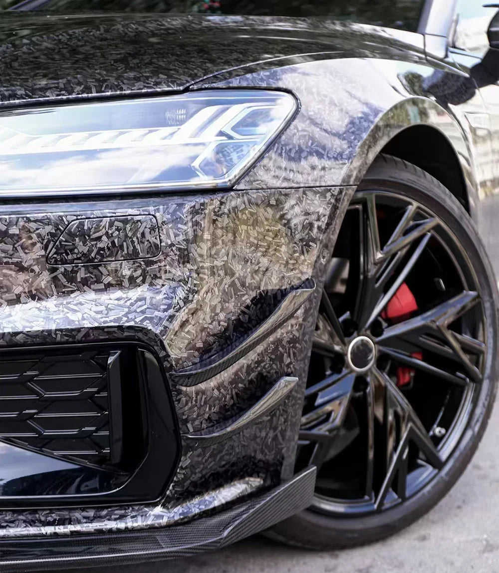 Glossy Laser Forged Carbon Fiber Vinyl Wrap Self Adhesive Car Sticker Waterproof Auto Glossy Vinyl Carbon Film for Car Decal