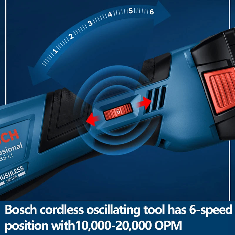 Bosch Outil multifonction oscillant sans fil GOP 185-Li sans balais Universal Treasure Machine de découpe rechargeable 18V Outils électriques