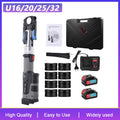 Podofo Electric Pipe Crimping Tool for TH16/20/25/26/32mm+V12/15/18/22/28mm+U16/20/25/32mm Battery Compression Tool with Jaws