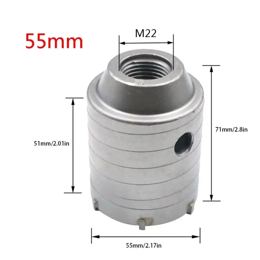 40mm-60mm Concrete Hole Saw Round Shaft Metal Cutting Masonry Construction Tool Heavy Duty High Strength