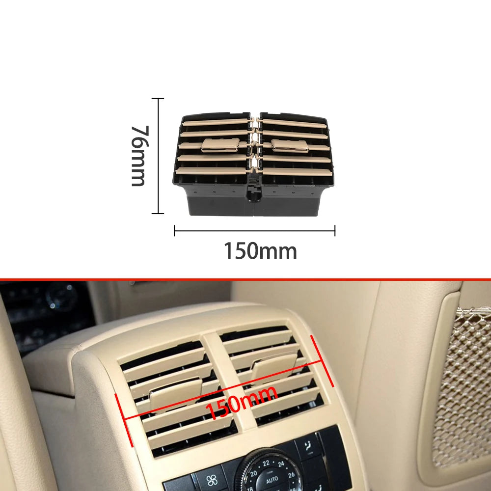 1648300454 Car Interior Rear Air Conditioner AC Vent Grille Outlet Assembly For Mercedes Benz W164 ML GL 300 350 450 500