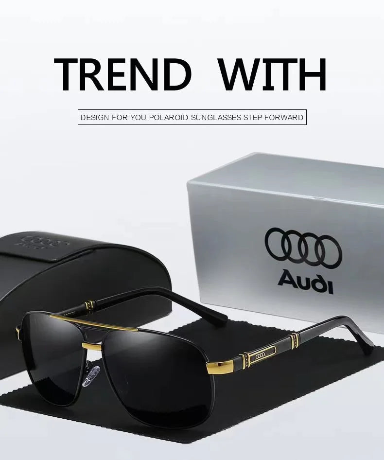 For Audi A4 A6 A8 Q5 Q7 High end luxury men driving polarized sunglasses, brand luxury anti glare, men and women Driver goggles