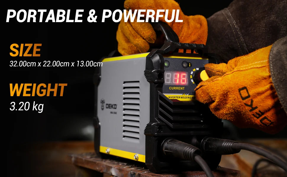 DEKO MMA Series 4.1KVA Inverter Arc Electric Welding Machine 220V MMA Welder for DIY Welding Working and Electric Working