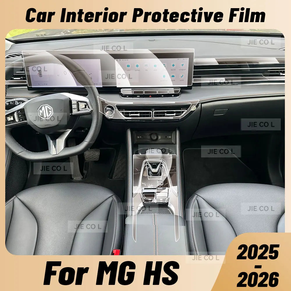 Anti-scratch Car Interior Center Console Media Dashboard Navigation TPU Protector Film For MG HS 2025 2026 PHEV