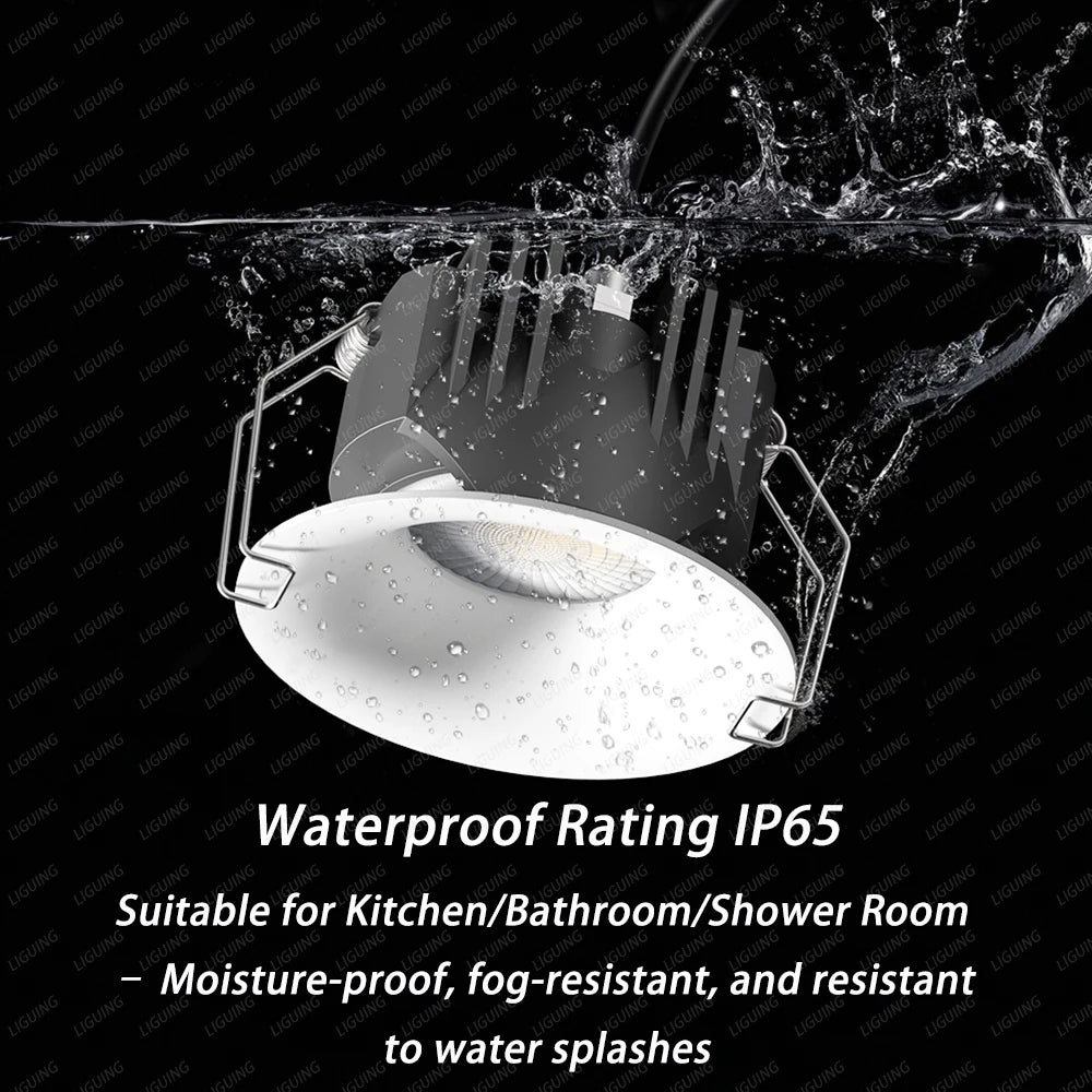 Recessed LED Downlight Waterproof IP65 Ceiling Light Modern Kitchen Bathroom Ceiling Lamps Spotlight Home Lighting Decor