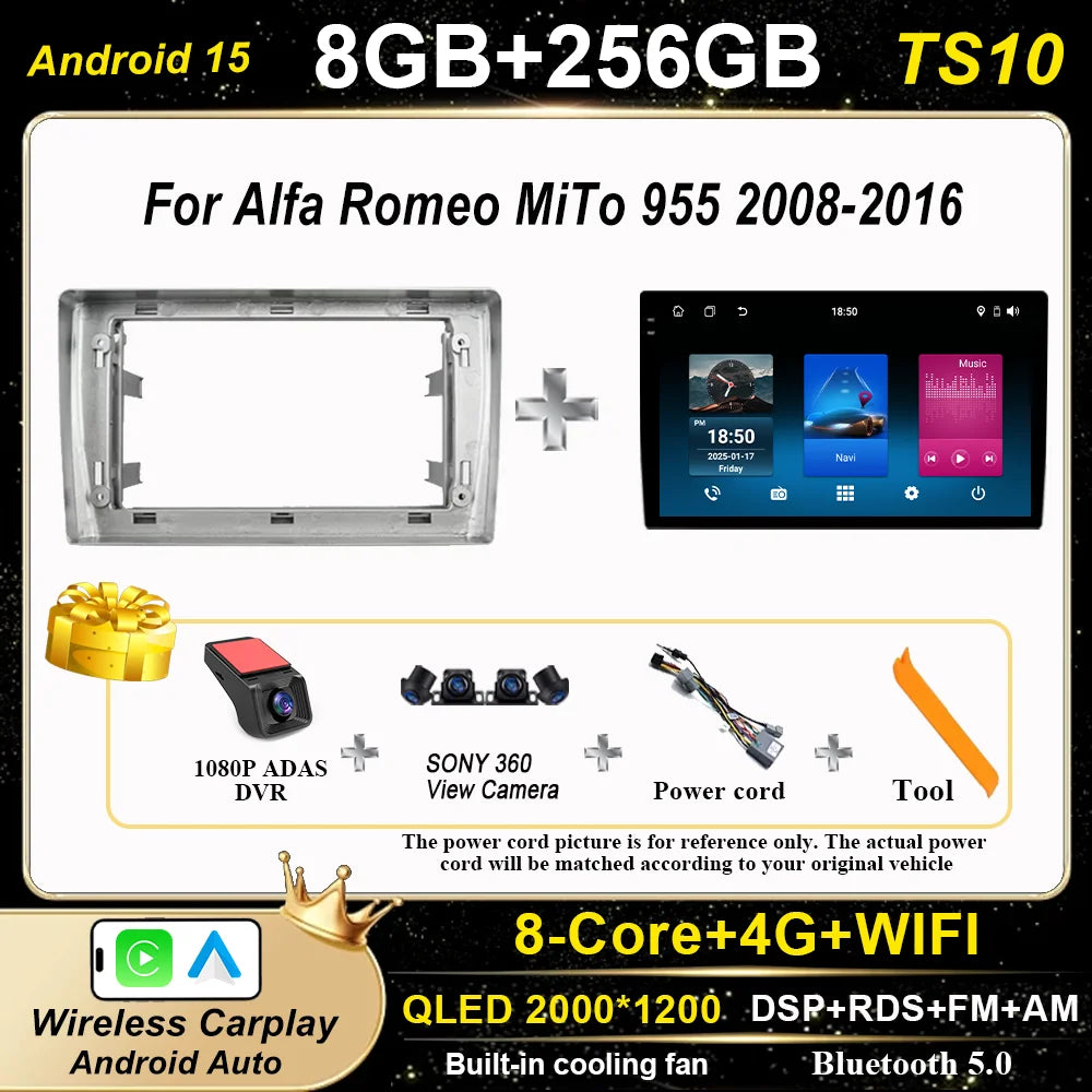 Android 15" Car Radio for Alfa Romeo
