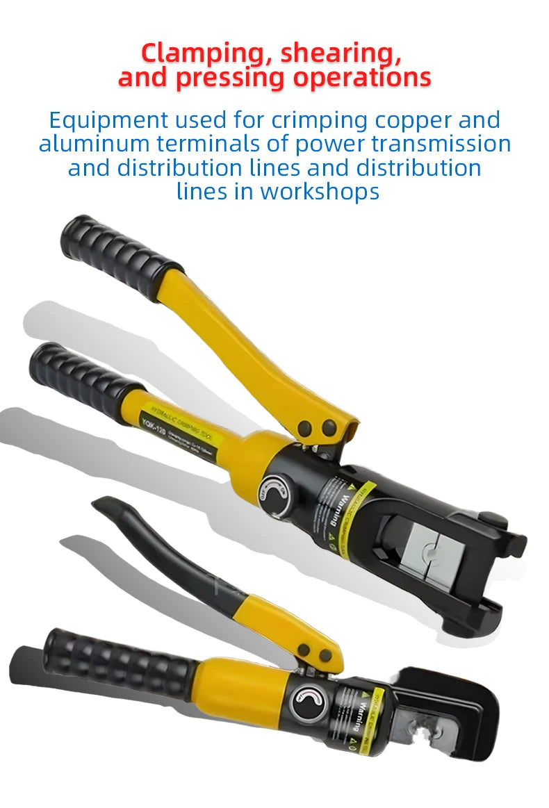 6-120 Hydraulic Crimping Pliers YQK-120 Pressure 6T Home Hydraulic Tools Hydraulic Pliers DIY Cable Terminal Crimping Pliers