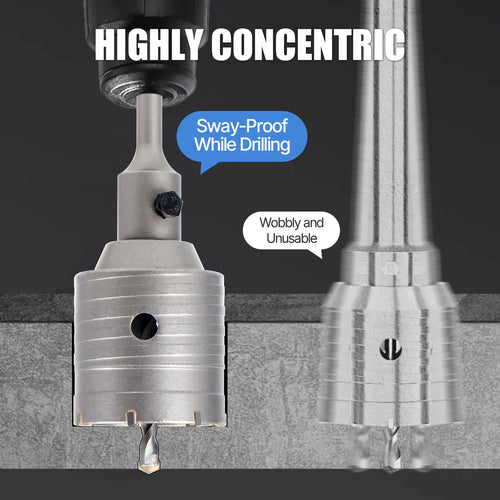 110-500mm SDS PLUS Shank 30-160mm Concrete Hole Saw Electric Hollow Core Drill Bit Cement Stone For Air Conditioner Tube