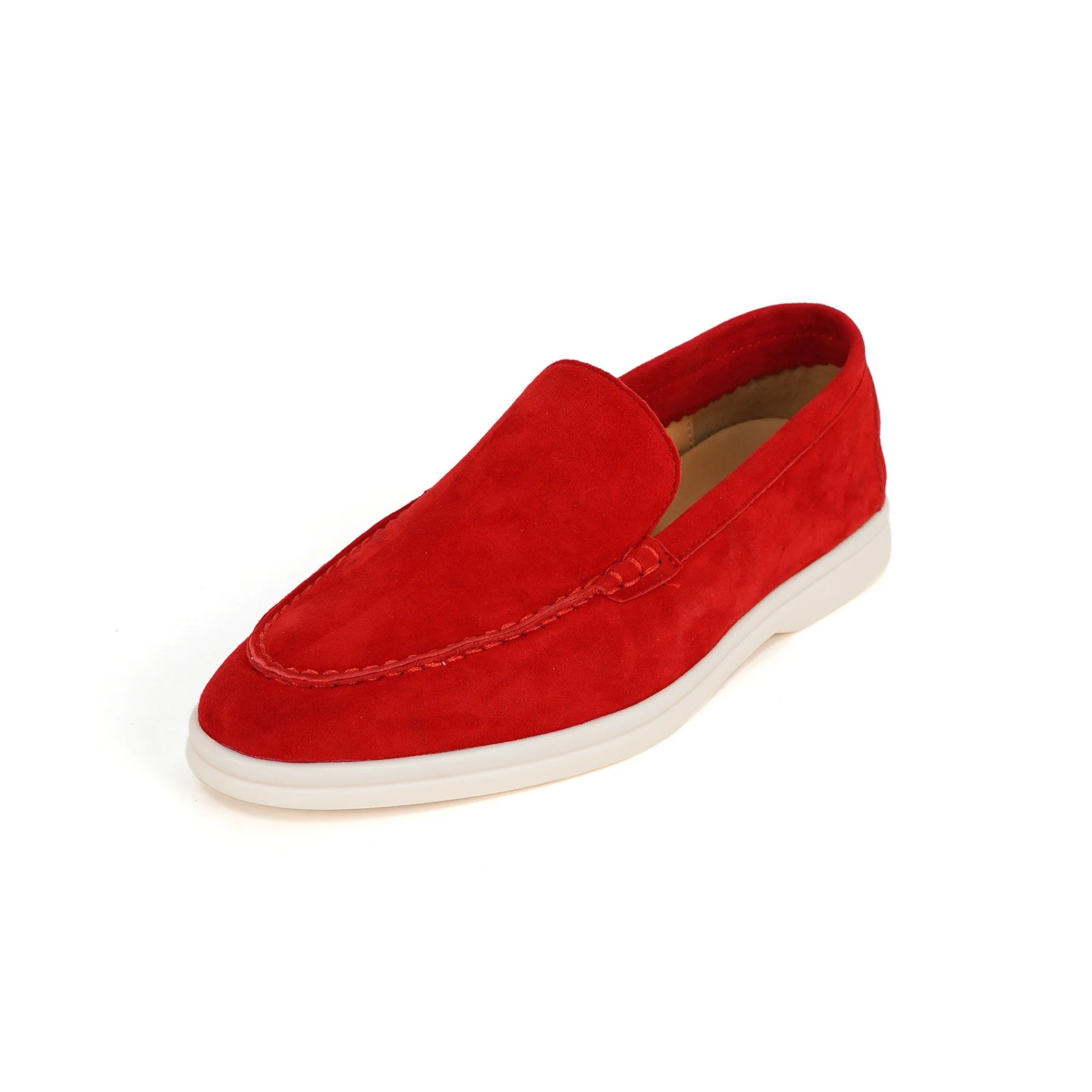 Spring and Autumn Hot Women's Le Fu Shoes Classic Round Head Shallow Mouth Genuine Leather Women's Shoes Retro Daily Shoes