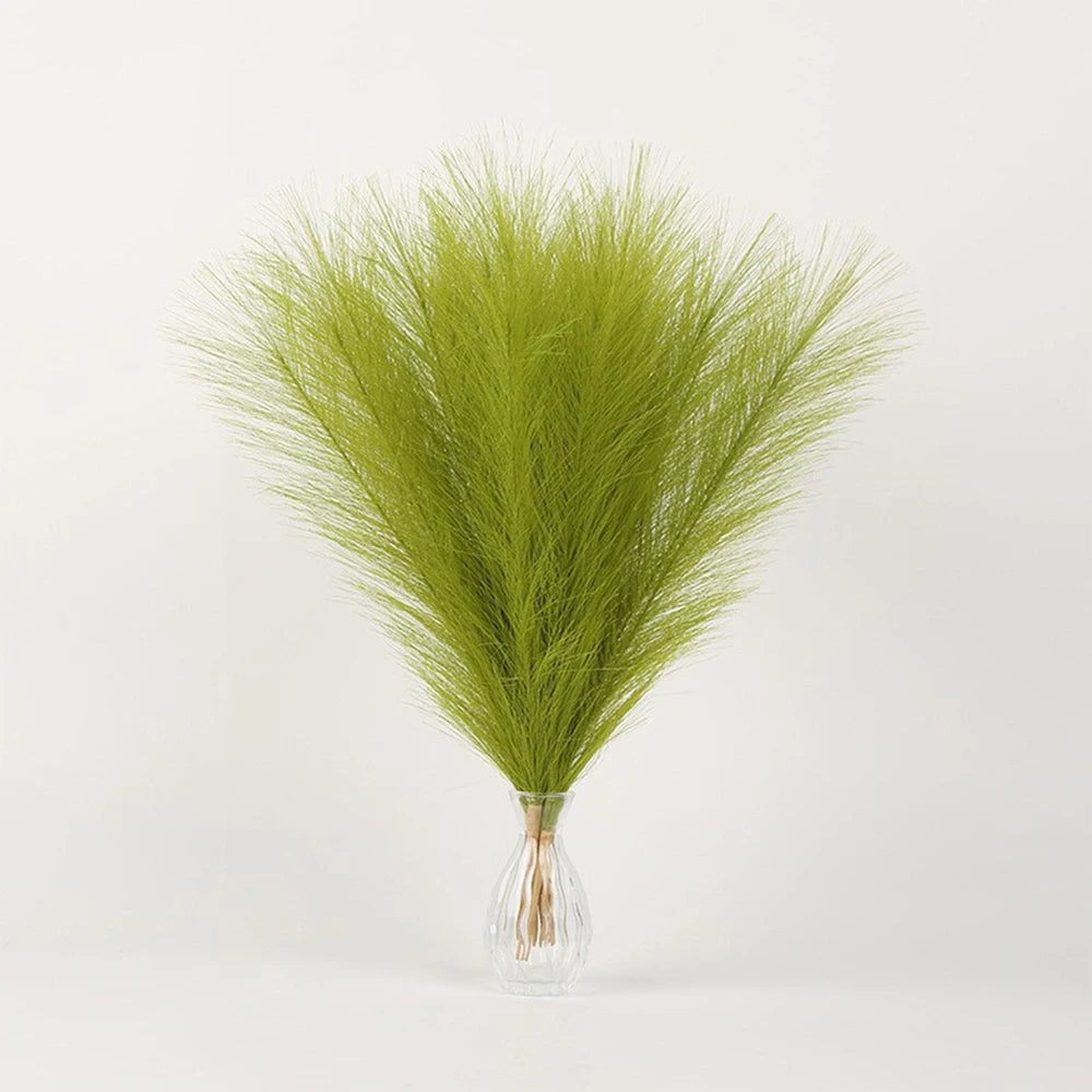 55cm 10pcs Artificial Pampas Grass Bouquet Fake Flower for Wedding Decor Garden Decoration DIY Outdoor Simulation Plant Reed