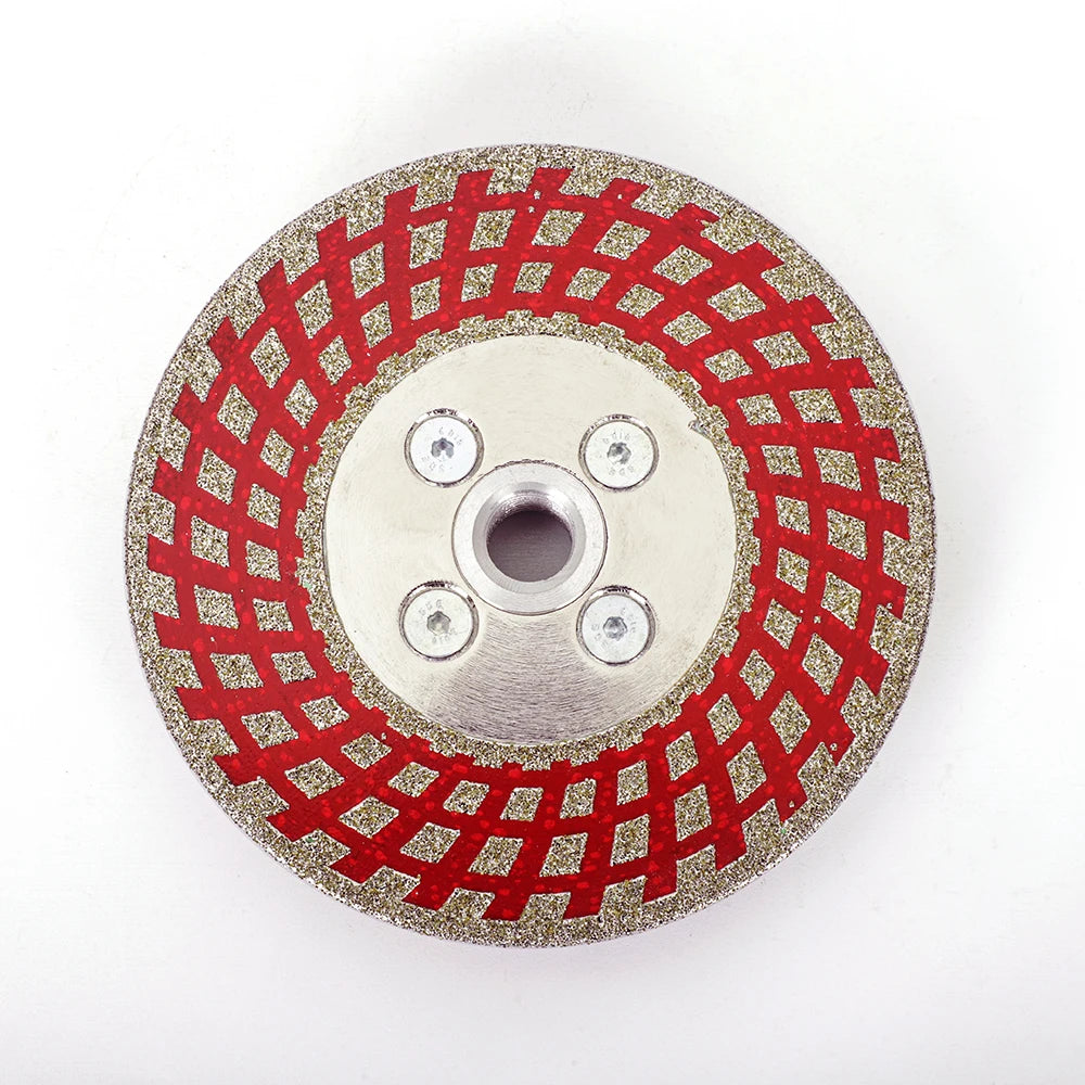 5"125mm M14 Flange Electroplated Diamond Cutting Disc Stone Concrete Floor Tile Grinding Pad Polishing Block Abrasive Saw Blade