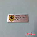 3D Aluminum Car Badge Stickers Body Trunk Window Decoration Decals For Ferrari F1 F8 F80 SF90 Stradale SF90Spider 296 GTB GTS