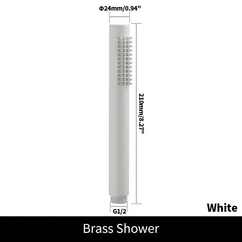Brass Handheld Shower Head Brushed Golden Hand Held Shower Sprayer Nickel Bath Sprinkler Matte Black Rose Gold Handshower Chrome