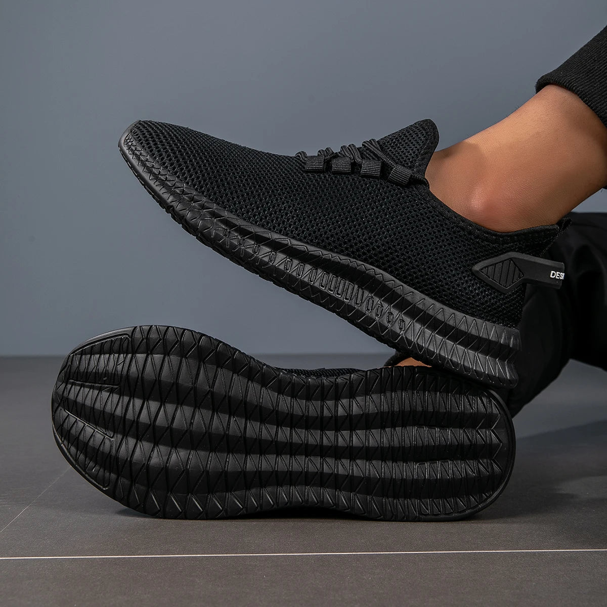 YRZL Mens Running Breathable Lightweight Sneakers Men Casual Sports Shoes Anti Slip Walking Shoes Comfortable Gym Training Shoes