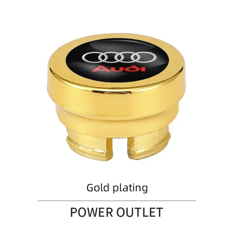 For Audi A1 A2 A3 A4 A5 A6 A7 A8 Q1 Q2 Q3 Q4 Q5 Q6 Q7 Q8 TT RS6 S5 B9 C6 B6 Car Cigarette Lighter Cover DustProof Decoration Cap