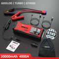 GOOLOO 20000mAh Car Jump Starter 12V Car Battery 4000A Peak Current Portable Charger Portable Power Bank for Emergency Device