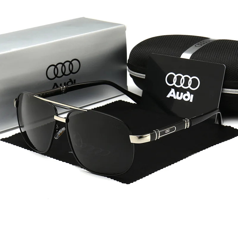 For Audi A4 A6 A8 Q5 Q7 High end luxury men driving polarized sunglasses, brand luxury anti glare, men and women Driver goggles