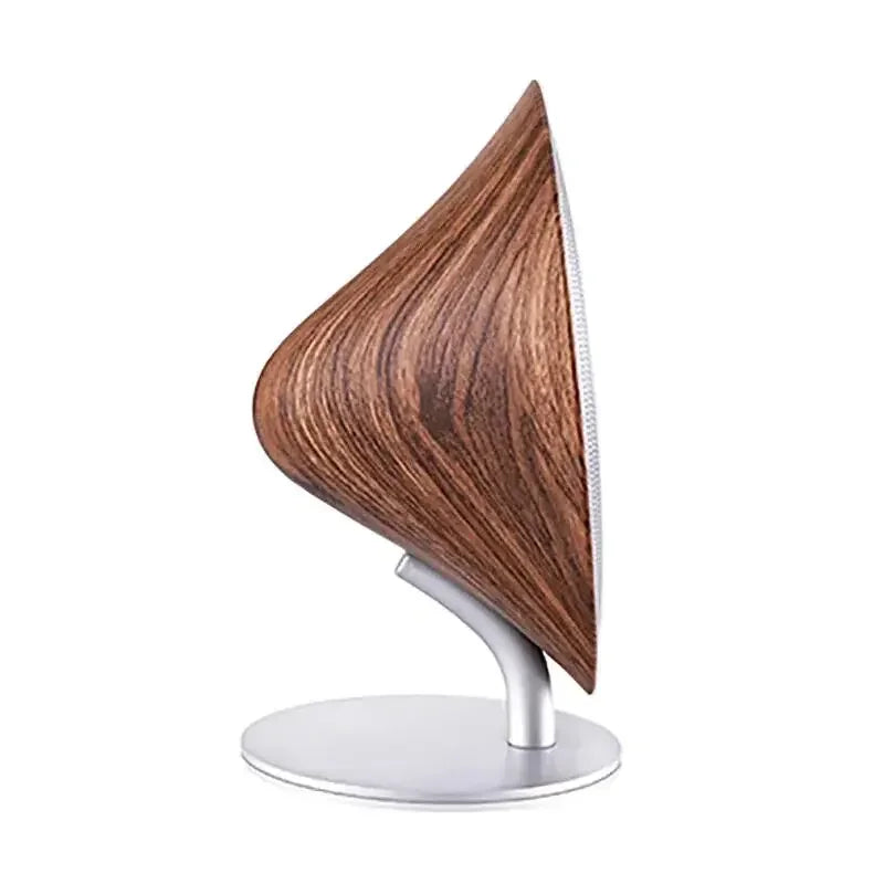 Vintage graceful wooden bluetooth metal touch surface subwoofer home audio desktop stereo speaker Bluetooth speaker support TWS