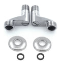 Robinet d'angle réglable en largeur, pièce adaptatrice de robinet de douche de remplacement, accessoires de salle de bain muraux en acier inoxydable, 2 pièces/ensemble