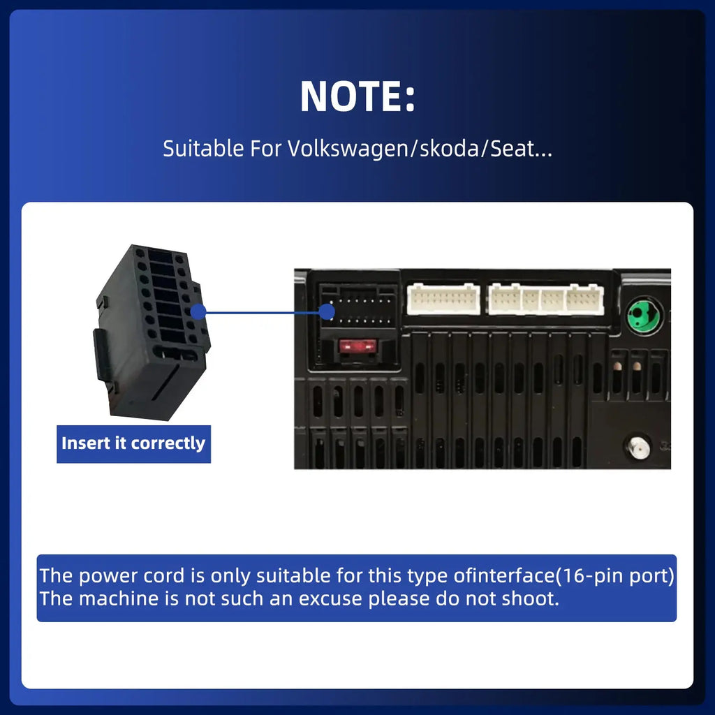 Faisceau de câblage d'alimentation de l'autoradio avec convertisseur audio pour Audi TT A3 S3 RS3 A4 S4 RS4 Lecteur multimédia autoradio et vidéo
