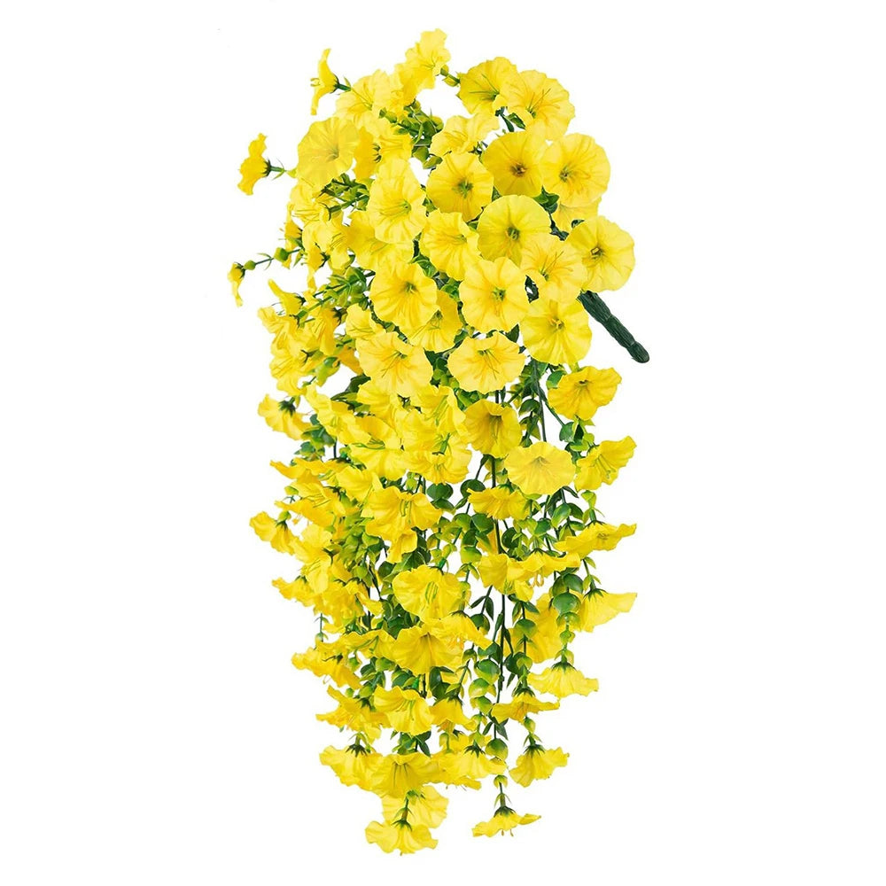1/2pcs Artificial Morning Glory 75cm Hanging Fake Plant Fake Garland for Home Garden Wedding Outdoor Party Decor DIY Garden Arch