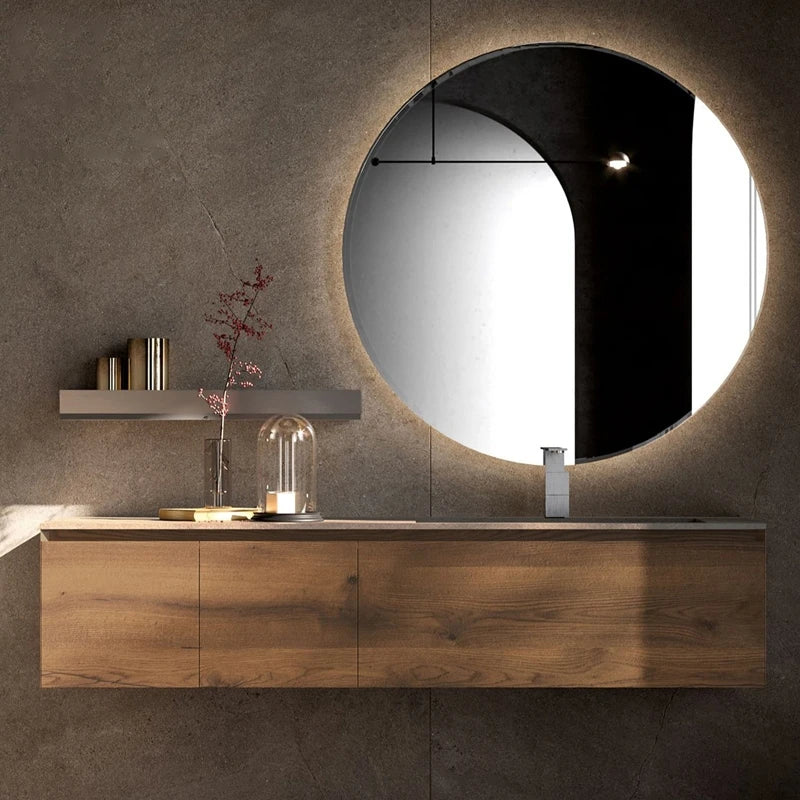 Customized Simple Design Wall Mount Bathroom Vanity Cabinets Bathroom Cabinet Vanity with Mirror and Basin