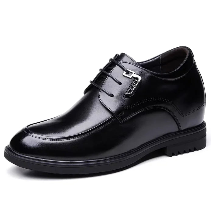 Height Increasing Shoes for Men's Leather Casual Shoes Comfortable Breathable Men Increased 10cm Wedding Elevator Shoes