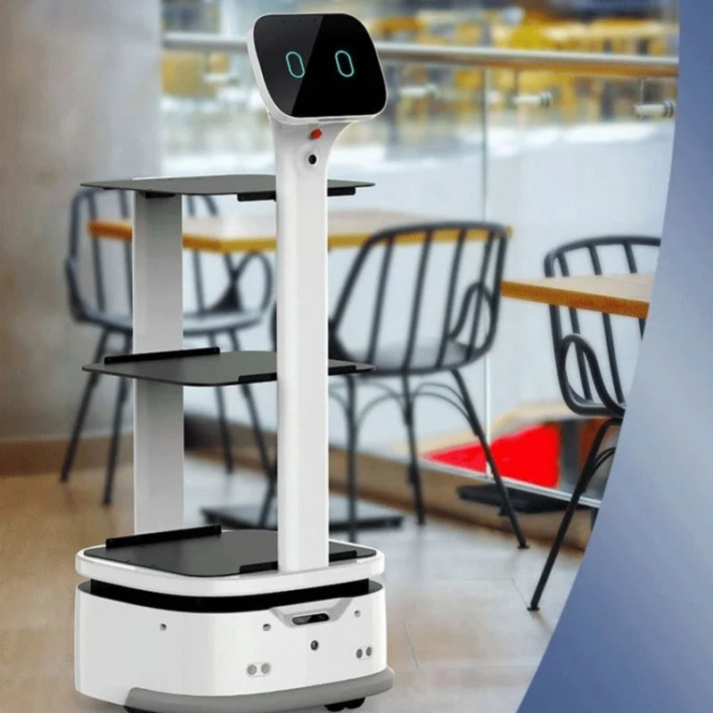 AI Humanoid Reception Service Robot Self Driving Hotel Restaurant Robot SLAM VSLAM Navigation Intelligent Customer Service Robot