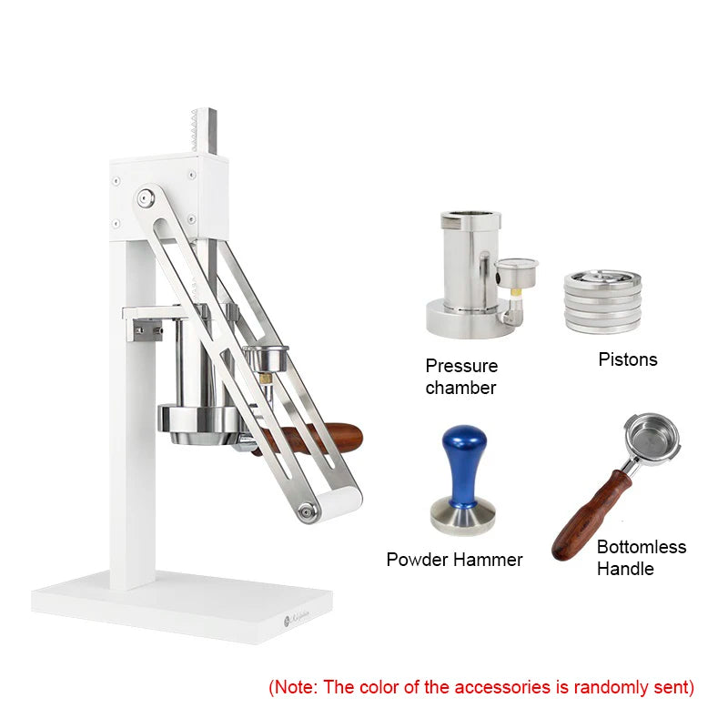 Hand Press Coffee Machine Manual Espresso Extraction Variable Pressure Lever Coffee Maker Preheating Warming Cup Function