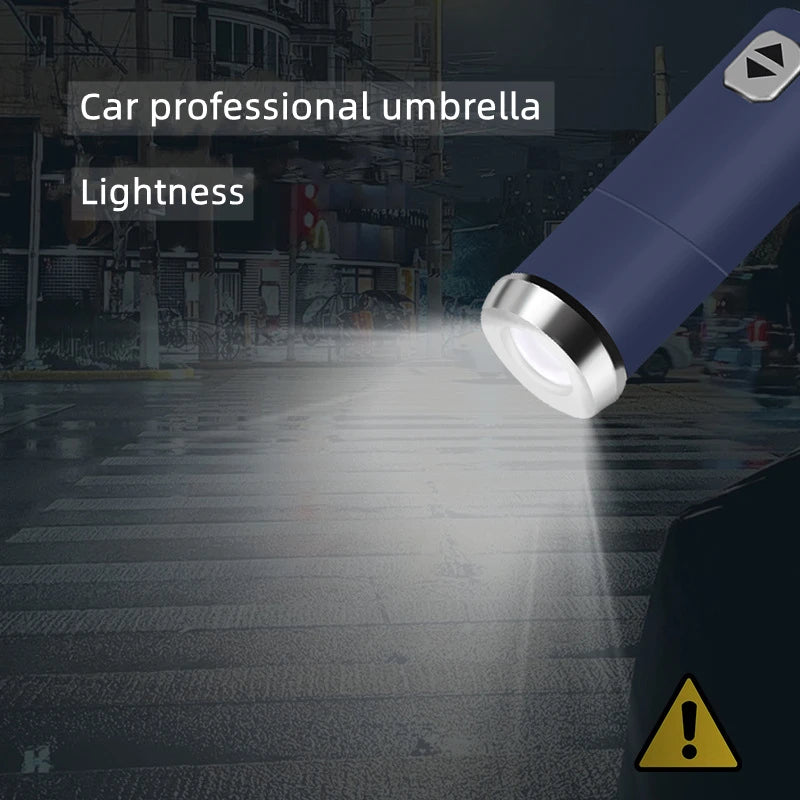 Fully Automatic UV Umbrella With LED Reflective Stripe Reverse Umbrellas For Nissan Rogue X-Trail GTR Note Qashqai Juke Patrol