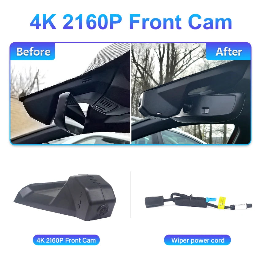 Dashcam for Peugeot 5008 3008 4008,Dvr for Citroen C5 Aircross,Camera Recorder for DS7,Plug and Play Dash Cam 4K for Car