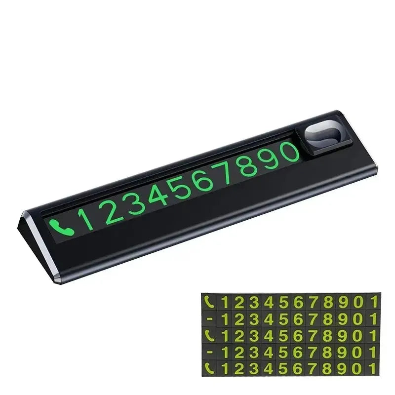 1pc Beautiful and Simple Temporary Parking Number Plate,with 5 Sets of Numbers, Economical and Practical 1pc Beautiful and Simp
