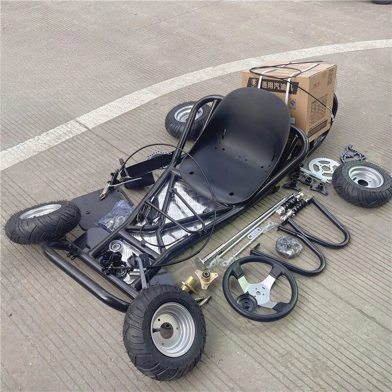 168CC Modified Four-Wheel Drift Karting Car Complete Set of Chassis Parts,