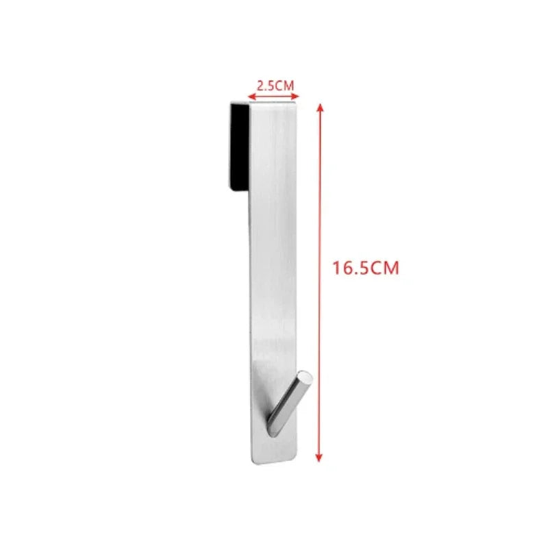 2pcs Stainless Steel Over Glass Door Shower Door Back Shower S-Shape Towel Hooks Bathroom Bathrobe Hanger Holder Rack